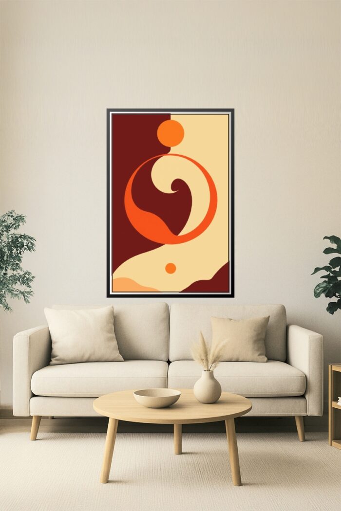 Abstract Geometric Symbol Poster – Modern Minimalist Art picture