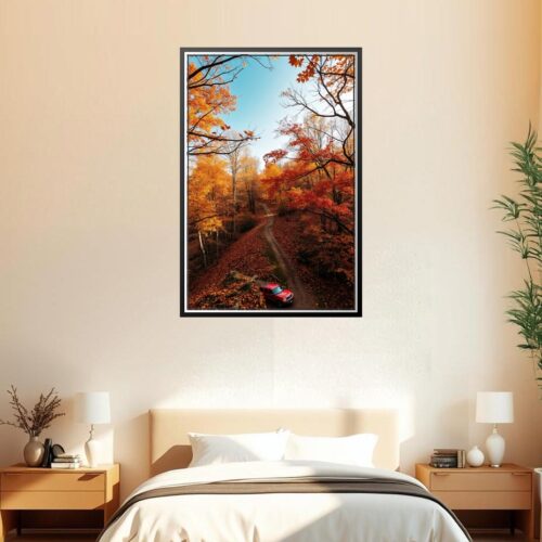 Autumn Forest Scenic Poster – Nature Landscape Photography picture