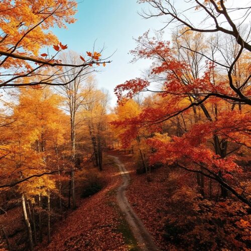 Autumn Forest Scenic Poster – Nature Landscape Photography picture