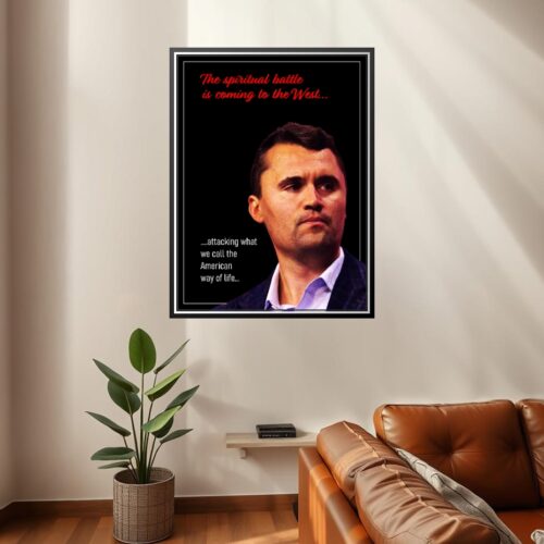 Charlie Kirk Tribute Poster – The Spiritual Battle for the West picture
