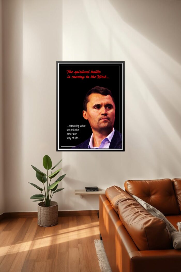 Charlie Kirk Tribute Poster – The Spiritual Battle for the West picture