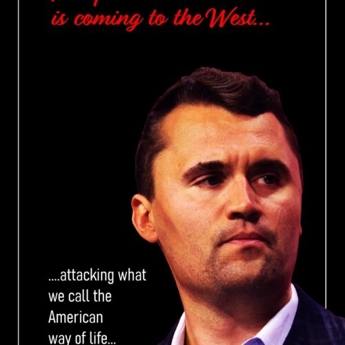 Charlie Kirk Tribute Poster – The Spiritual Battle for the West picture