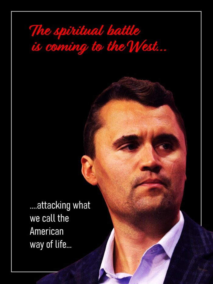 Charlie Kirk Tribute Poster – The Spiritual Battle for the West picture