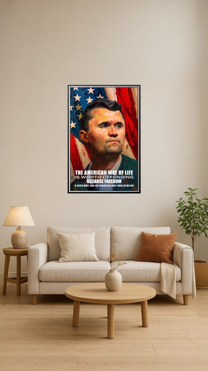 Charlie Kirk Tribute Poster – Defending the American Way of Life picture