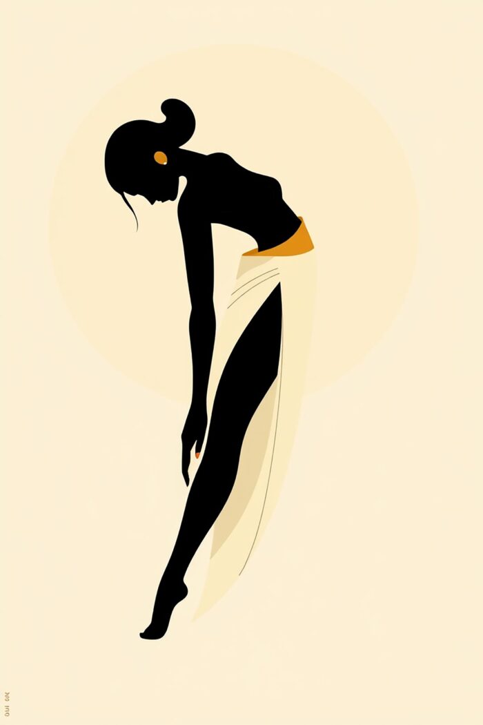 Minimalist Elegant Woman Poster – Modern Figurative Line Art