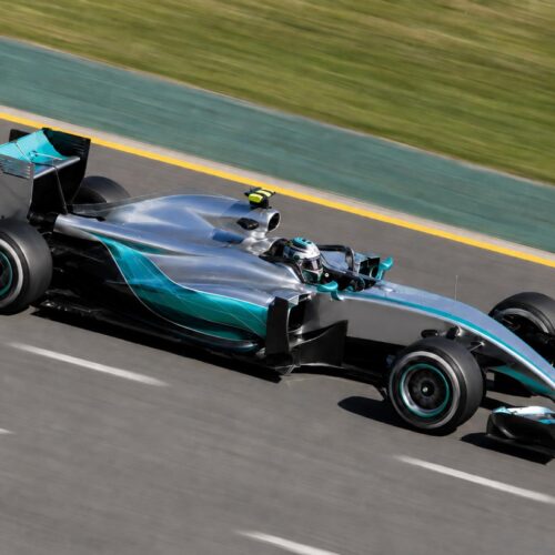 Mercedes AMG Petronas Formula 1 Car Poster – Racing Speed Wall Art picture
