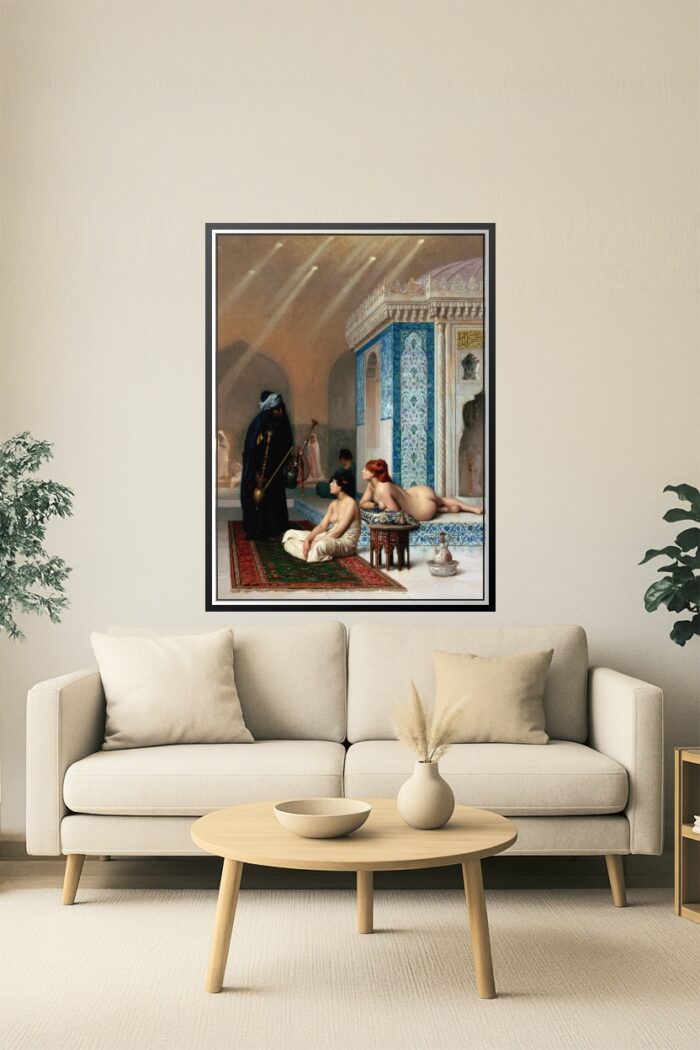 Orientalist Academic Painting Print - The Moorish Bath picture