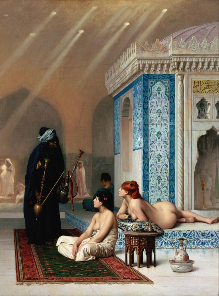Orientalist Academic Painting Print - The Moorish Bath picture
