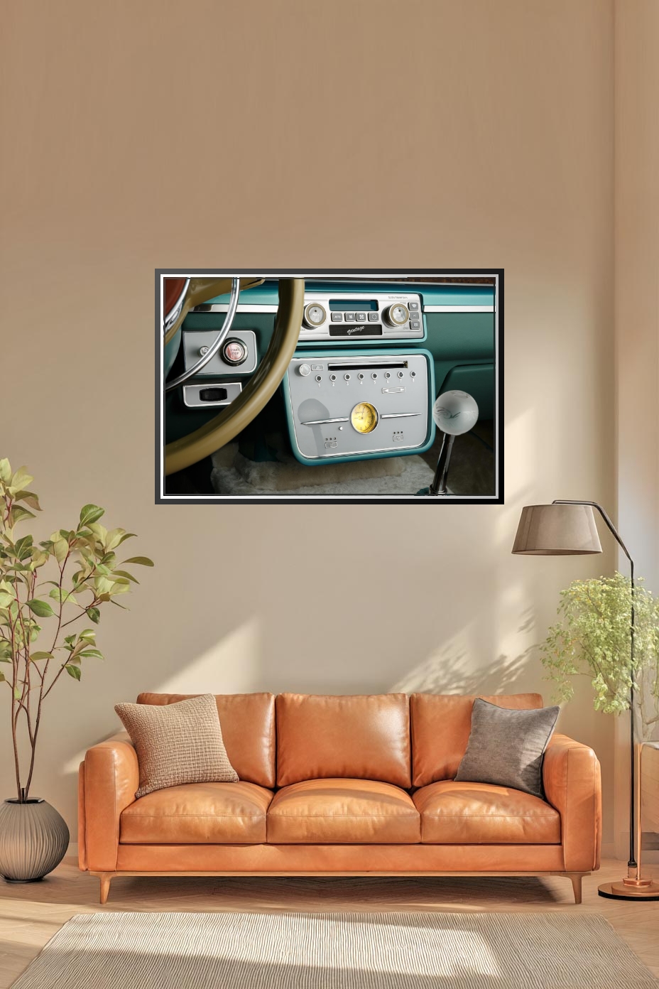Retro Car Dashboard Poster – Classic Style Meets Modern Cool | Perfect Gift picture