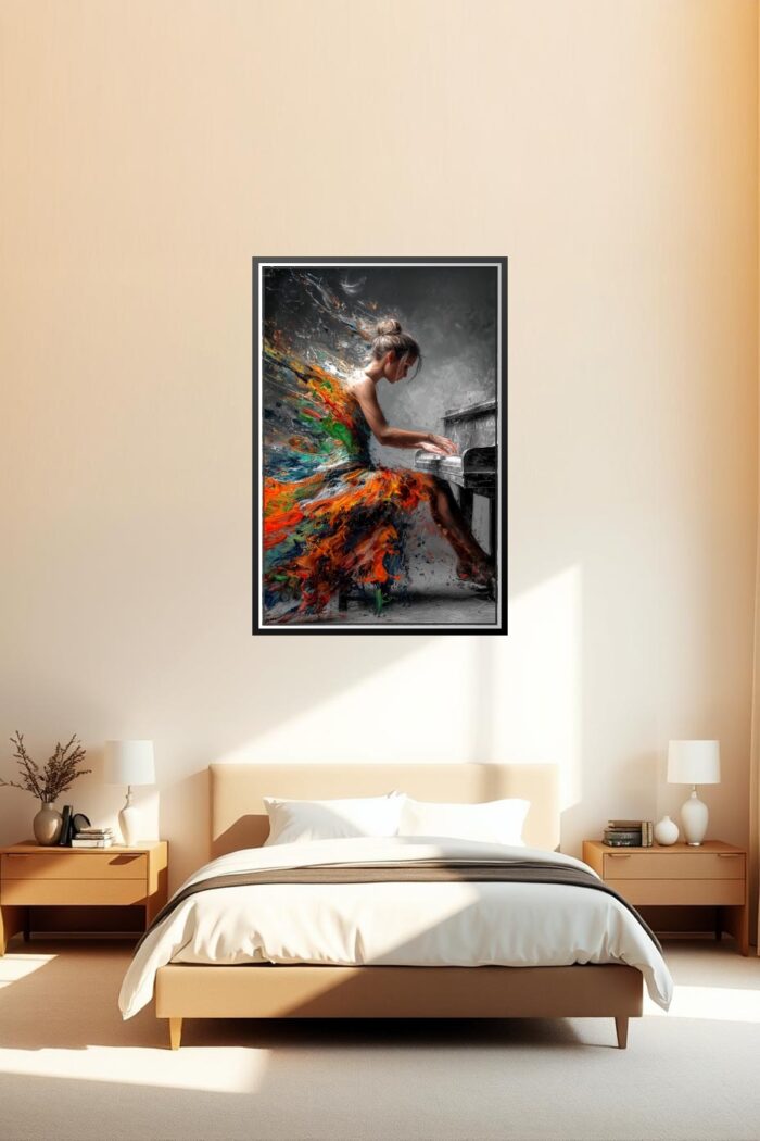 Abstract Pianist Poster – Symphony of Color & Emotion | Perfect Gift picture