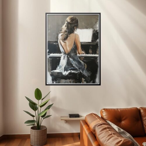 Impressionist Pianist Poster – Grace in Motion | Perfect Gift picture