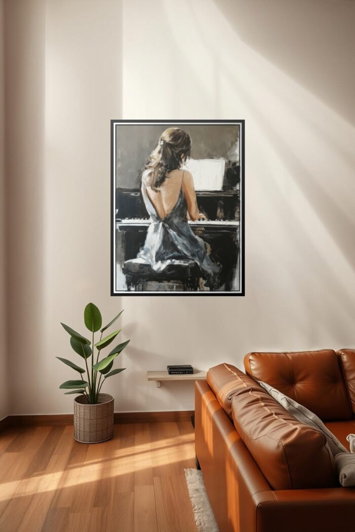 Impressionist Pianist Poster – Grace in Motion | Perfect Gift picture