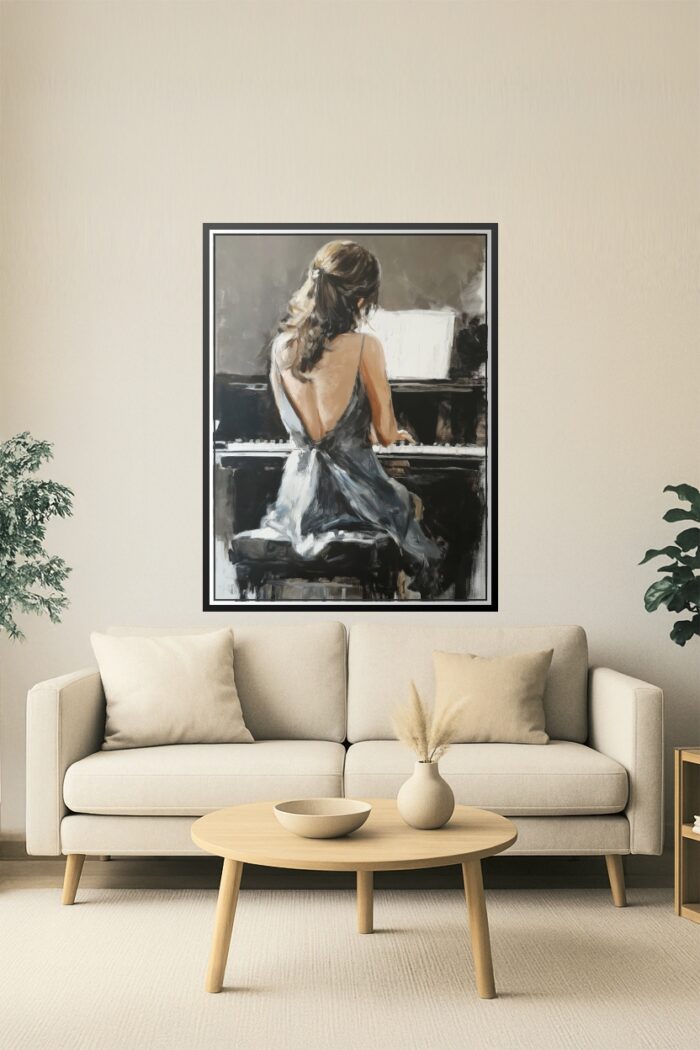 Impressionist Pianist Poster – Grace in Motion | Perfect Gift picture