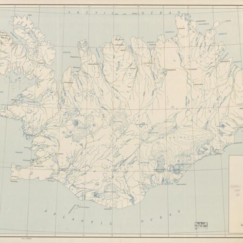 Vintage Map of Iceland Poster – Classic Nordic Cartography | Perfect Gift picture