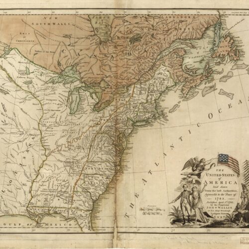 Antique 1783 United States Map Poster – Early America Cartography | Perfect Gift picture