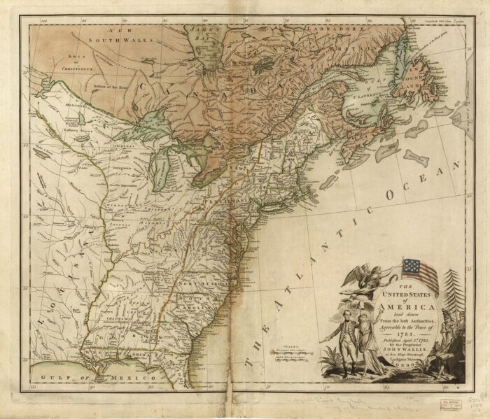Antique 1783 United States Map Poster – Early America Cartography | Perfect Gift picture