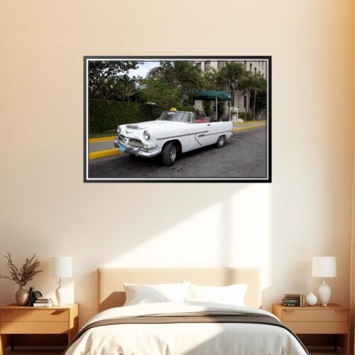 Vintage Convertible Taxi Poster – Hotel Nacional de Cuba Elegance | Great Gift picture
