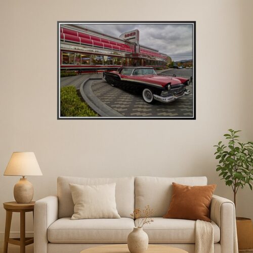 Retro Diner Nostalgia Poster – Sunliner Diner, Pigeon Forge | Great Gift picture