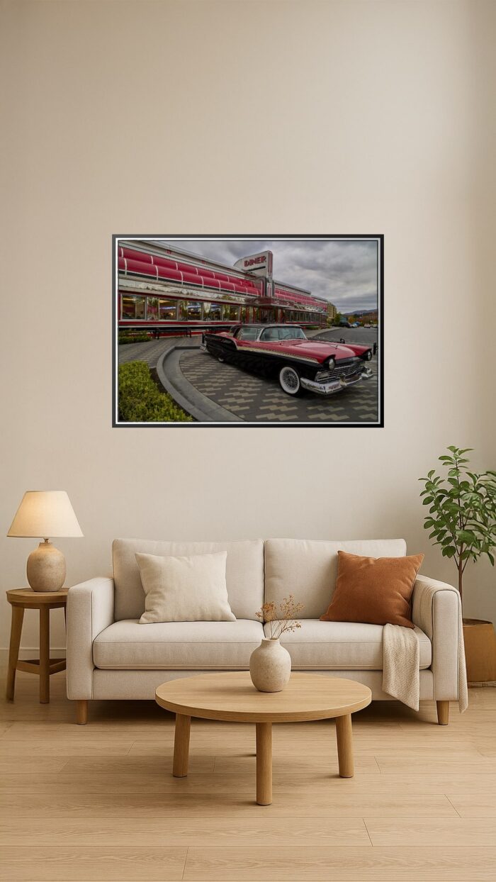 Retro Diner Nostalgia Poster – Sunliner Diner, Pigeon Forge | Great Gift picture