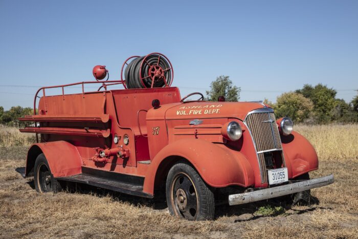 Vintage Fire Truck Poster – Ashland Volunteer Dept., Nebraska | Great Gift picture