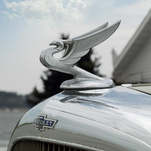 Vintage Chevrolet Hood Ornament Poster – Staunton, Illinois Elegance | Great Gift picture
