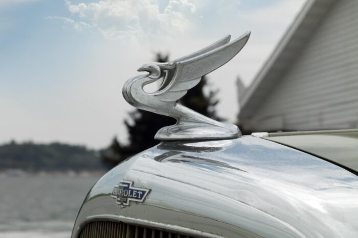 Vintage Chevrolet Hood Ornament Poster – Staunton, Illinois Elegance | Great Gift picture