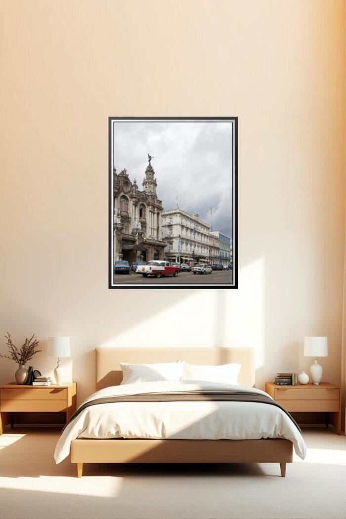 Vintage Realism Havana Street Poster – Classic Cuban Charm | Great Gift picture