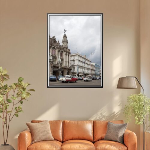 Vintage Realism Havana Street Poster – Classic Cuban Charm | Great Gift picture