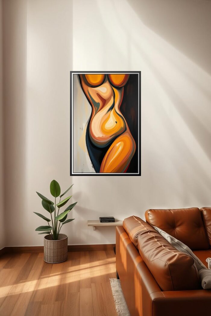 Abstract Expressionist Piano Art Print - Music in Motion picture