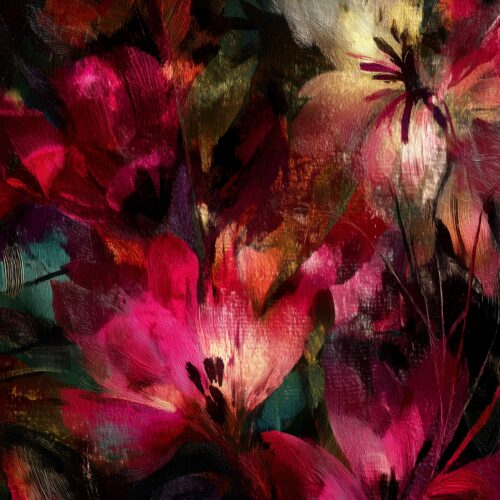 Abstract Floral Expressionist Poster – Passion in Bloom | Great Gift picture