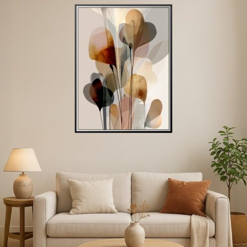 Minimalist Botanical Poster – Soft Earth Tones Elegance | Great Gift picture