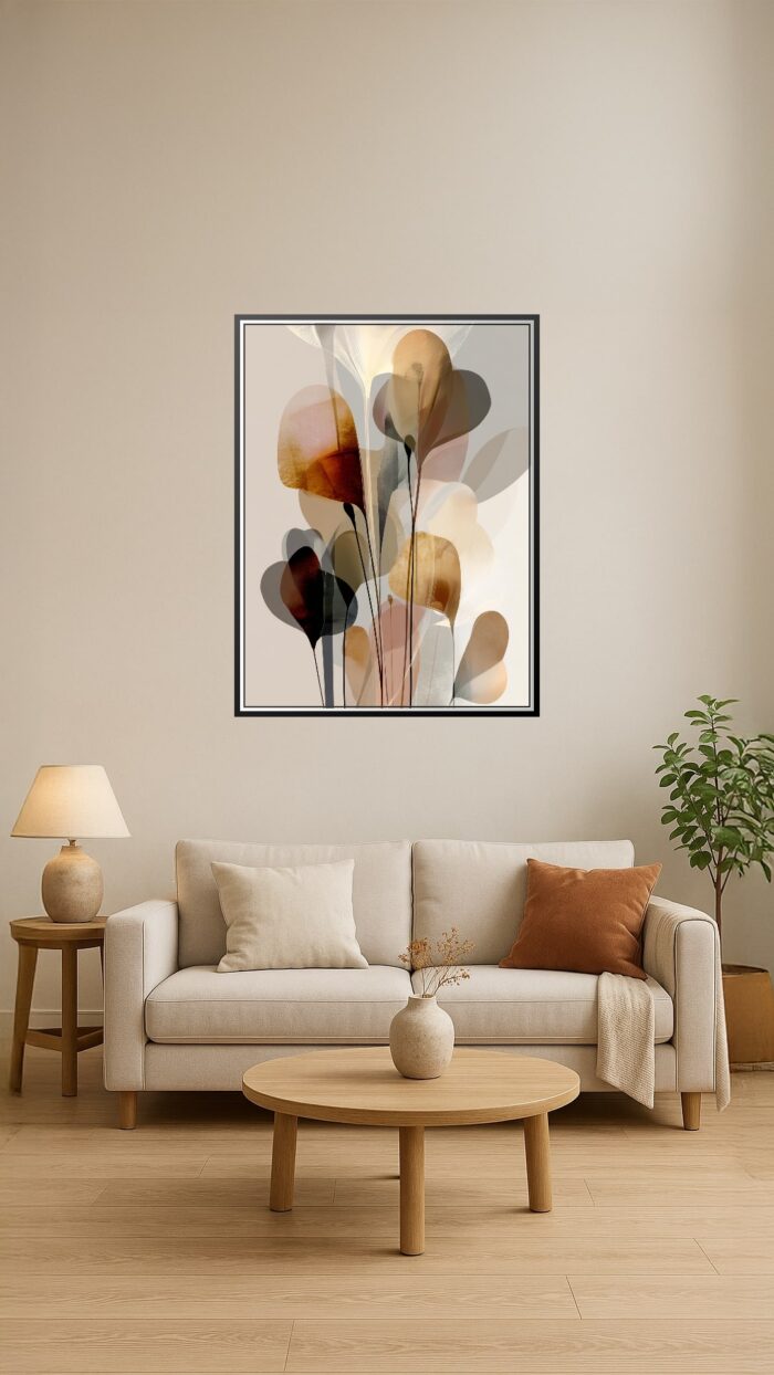 Minimalist Botanical Poster – Soft Earth Tones Elegance | Great Gift picture