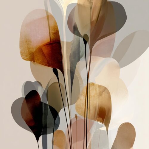 Minimalist Botanical Poster – Soft Earth Tones Elegance | Great Gift picture