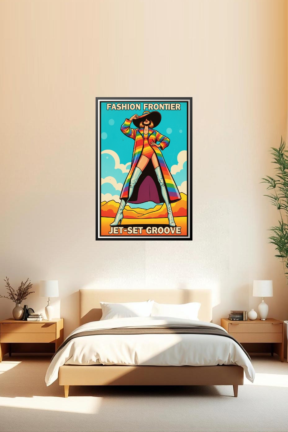 Pop Art Fashion Frontier Poster – Jet-Set Groove Energy | Great Gift picture