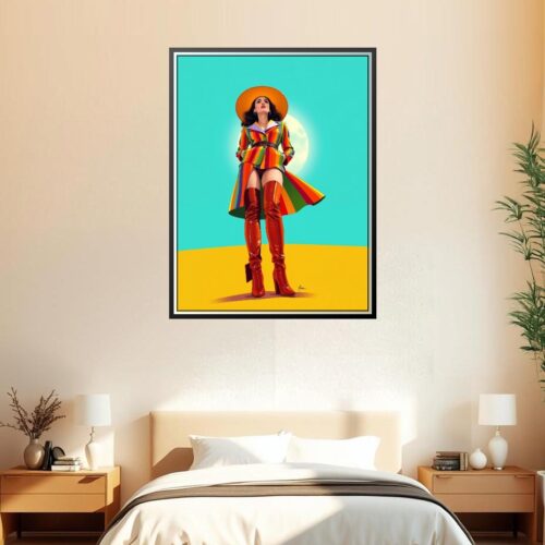 Pop Art Hot Legs Poster – Bold Retro Fashion Energy | Great Gift picture