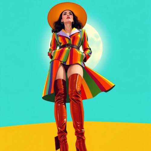 Pop Art Hot Legs Poster – Bold Retro Fashion Energy | Great Gift picture