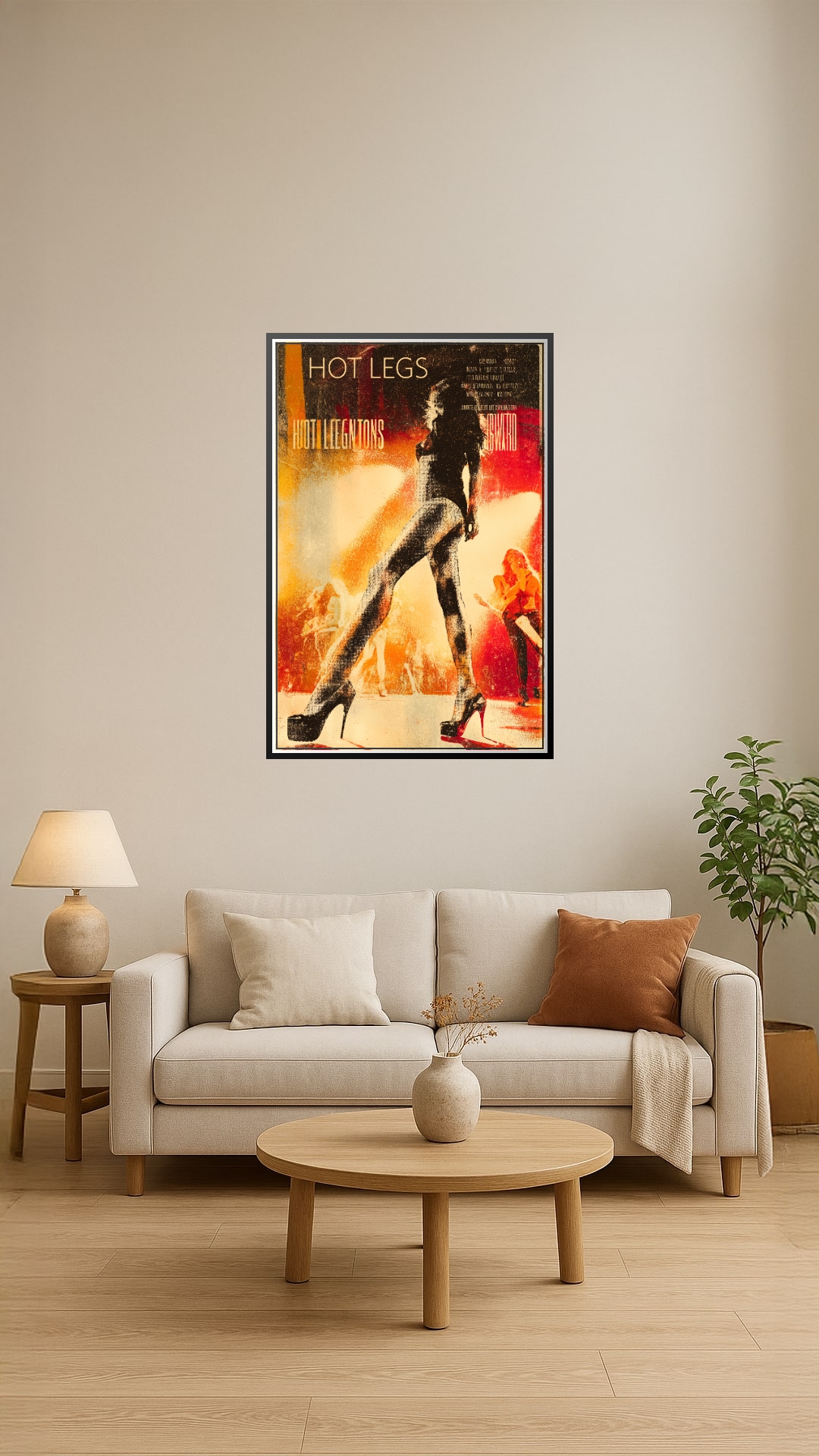 Pop Art Hot Legs Poster – Retro Rock Energy & Glamour | Great Gift picture