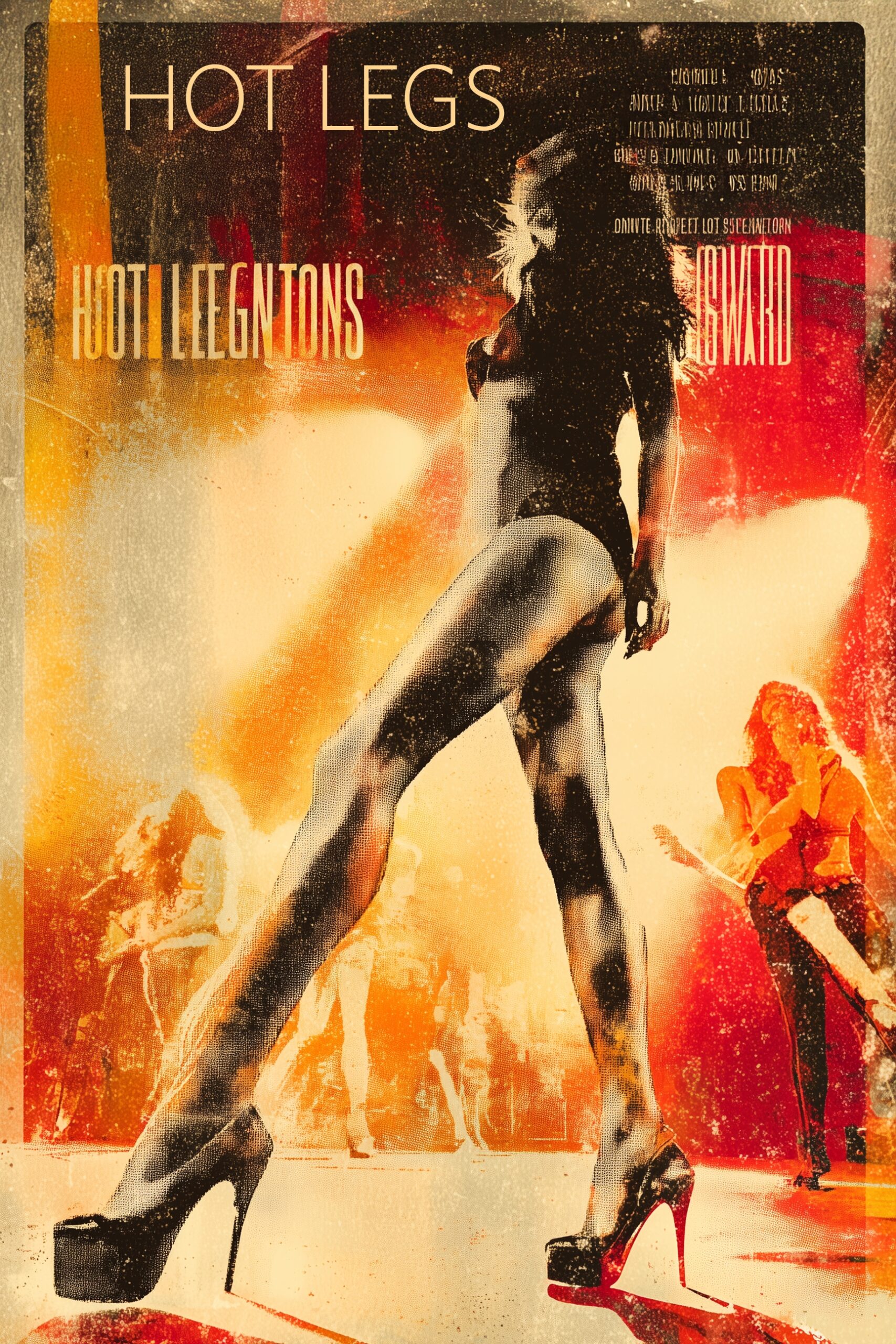 Pop Art Hot Legs Poster – Retro Rock Energy & Glamour | Great Gift picture