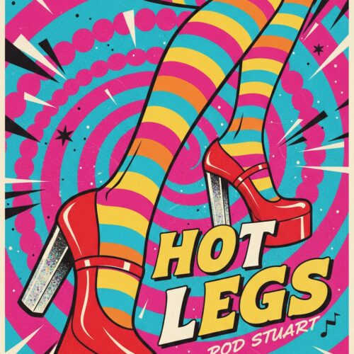 Pop Art Hot Legs Poster – Retro Groove & Bold Color Vibe | Great Gift picture