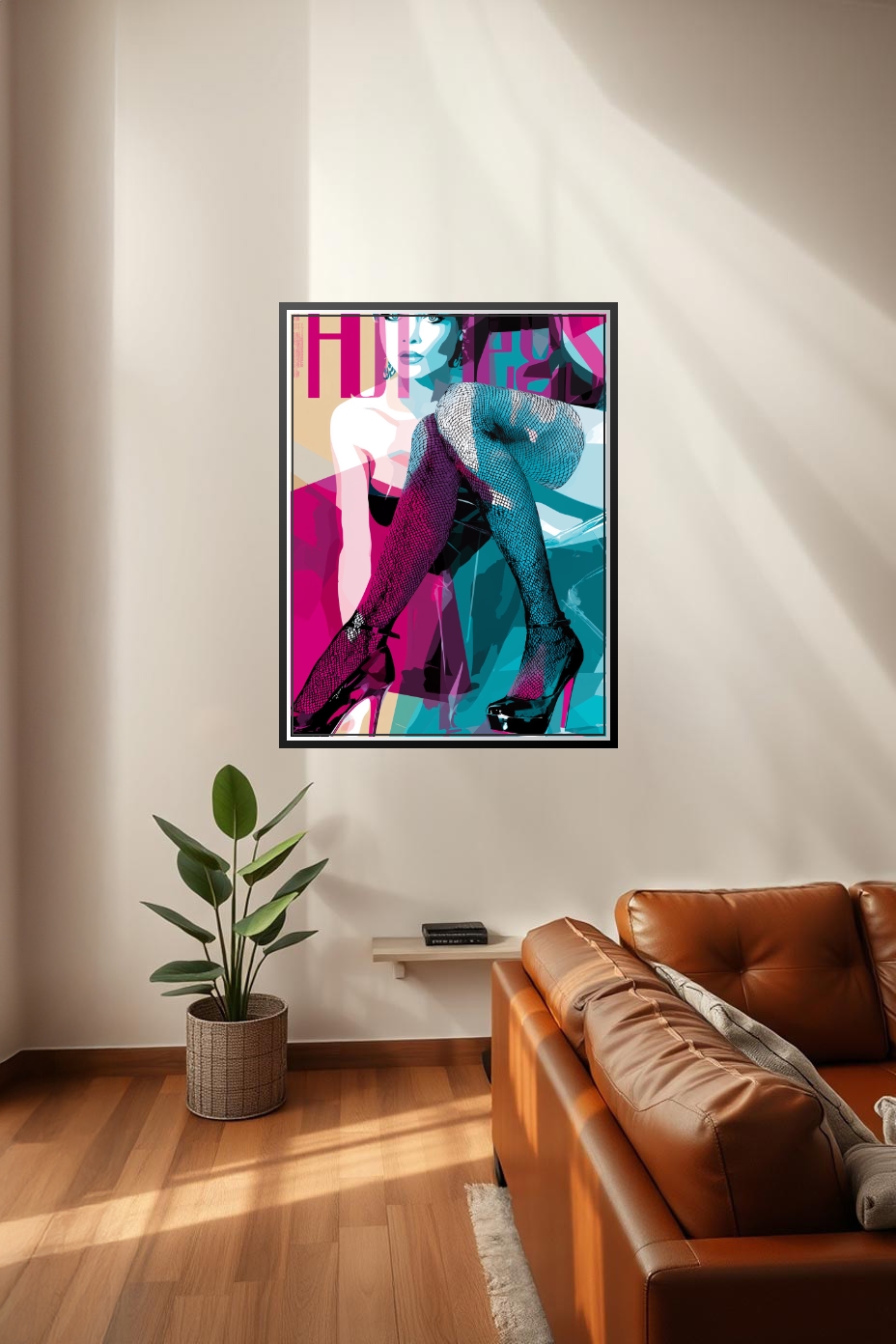 Pop Art Hot Legs Poster – Glam Seduction & Neon Chic | Great Gift picture