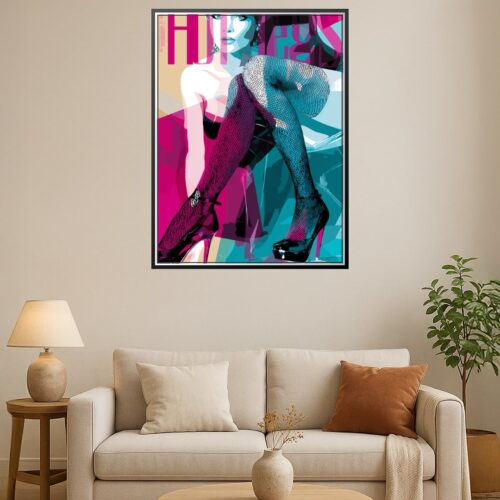 Pop Art Hot Legs Poster – Glam Seduction & Neon Chic | Great Gift picture
