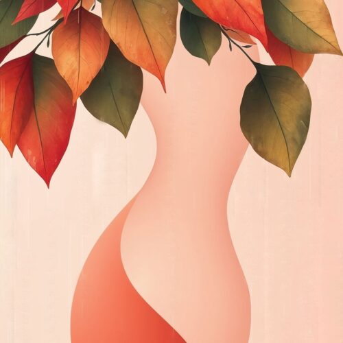 Minimalist Botanical Female Silhouette Poster – Soft, Earthy Elegance | Great Gift picture