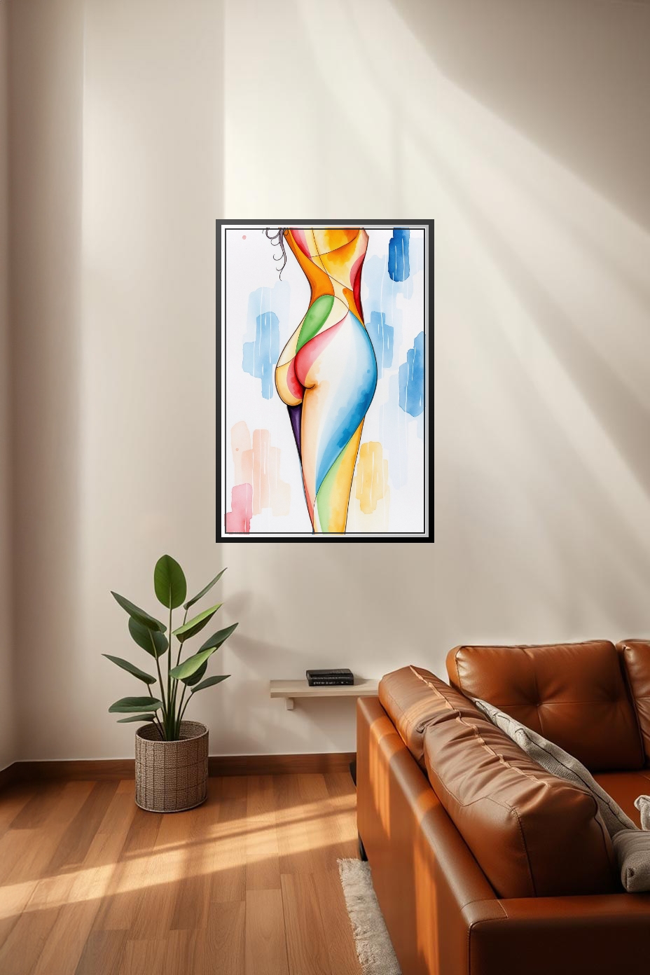 Abstract Female Form Poster – Colorful Grace | Great Gift picture