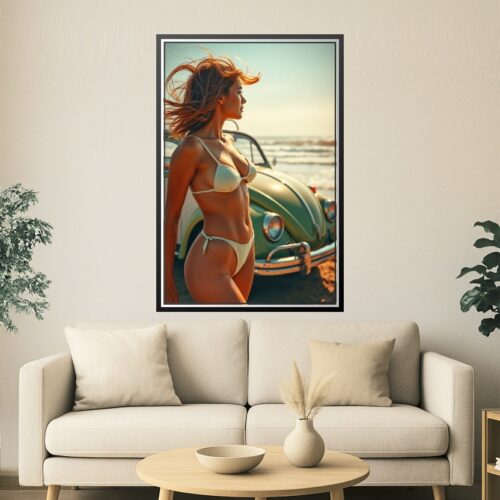Beach Beauty Poster – Retro Summer Vibes | Great Gift picture