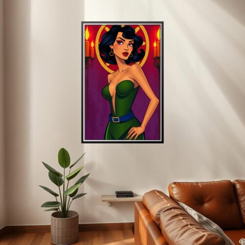 Pop Art Femme Fatale Poster – Bold Seductive Flair | Great Gift picture