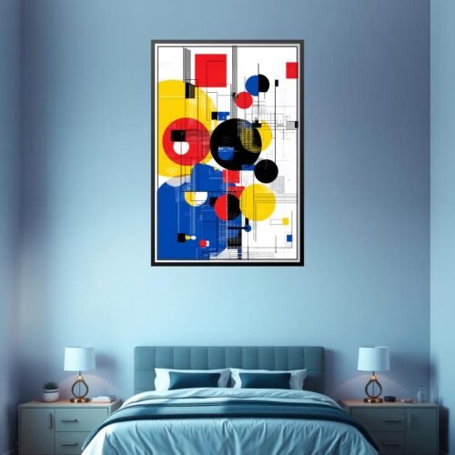 Bauhaus Geometric Abstract Poster – Bold Modern Energy | Great Gift picture