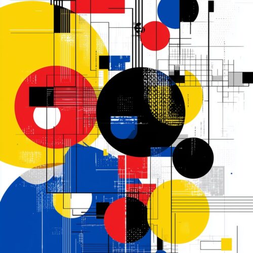 Bauhaus Geometric Abstract Poster – Bold Modern Energy | Great Gift picture