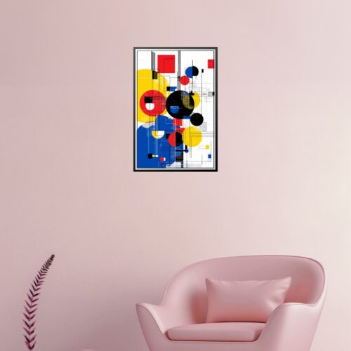 Bauhaus Geometric Abstract Poster – Bold Modern Energy | Great Gift picture