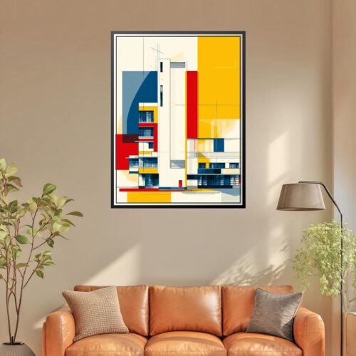 Bauhaus Architecture Poster – Bold Modernist Structure | Great Gift picture