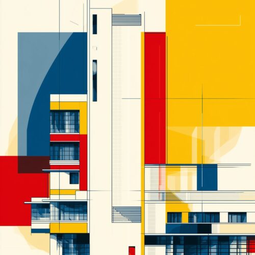 Bauhaus Architecture Poster – Bold Modernist Structure | Great Gift picture